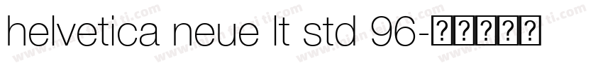 helvetica neue lt std 96字体转换